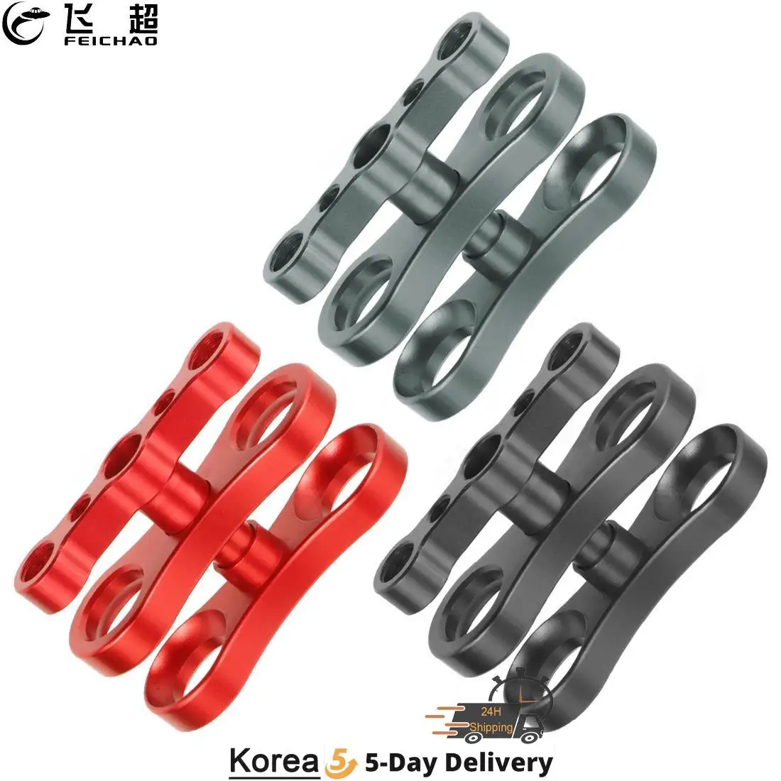 2-Hole Aluminum Triple Butterfly Clip Diving Light Arm Ball Head 1 Inch Ball Head 1/4 3/8 Mounting Hole for Action Video Camera
2-Hole Aluminum Triple Butterfly Clip Diving Light Arm Ball Head 1 Inch Ball Head 1/4 3/8 Mounting Hole for Action Video Camera
