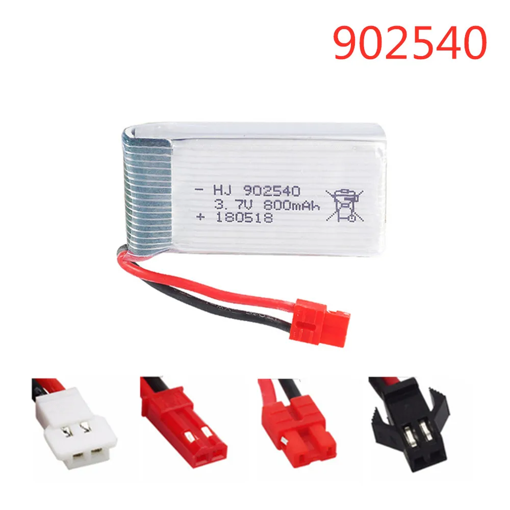 Lipo Battery 3.7V 800mAh 902540 For Syma X5C X5S X5SC X5HW X5UW X5SW CX30 M68 X500 X800 HJ818 HJ819 rc drone spare parts 1pcs
Lipo Battery 3.7V 800mAh 902540 For Syma X5C X5S X5SC X5HW X5UW X5SW CX30 M68 X500 X800 HJ818 HJ819 rc drone spare parts 1pcs