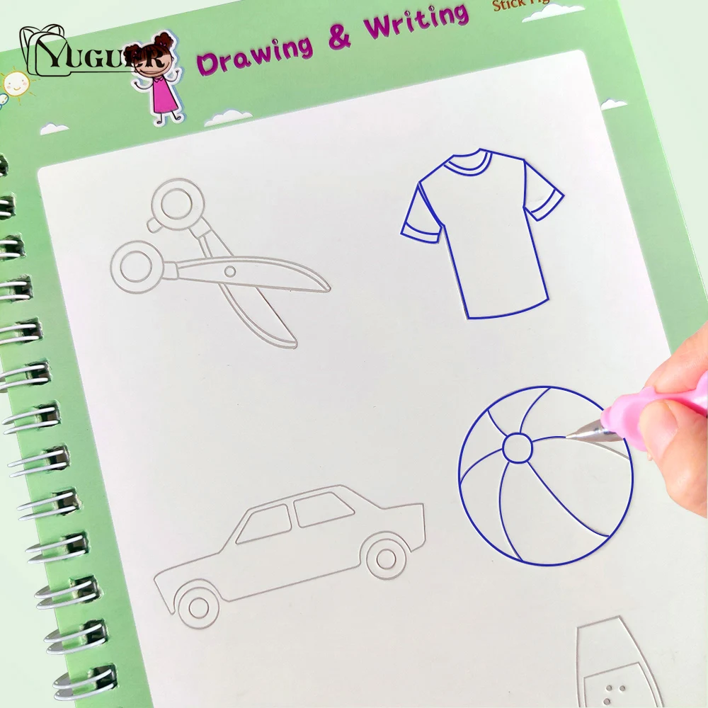 3D Reusable Children's Drawing Books Baby Learning Painting Writing Copybook For Calligraphy Art Supplies Practice Book For Kids
3D Reusable Children's Drawing Books Baby Learning Painting Writing Copybook For Calligraphy Art Supplies Practice Book For Kids