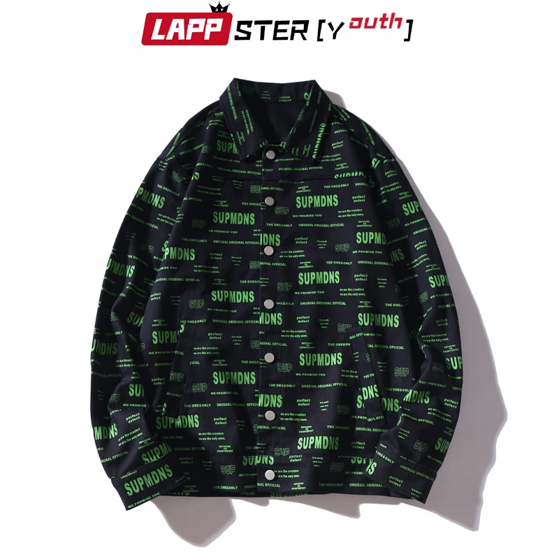 LAPPSTER-Youth Японская уличная одежда куртки с полным принтом ветровка 2020 мужские