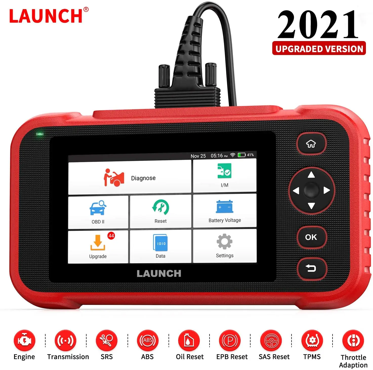 Автомобильный диагностический инструмент LAUNCH CRP129i OBD2 ENG ABS, подушки безопасности, SRS, считыватель кодов OBDII, сканер OBD, бесплатное обновление, ...
Автомобильный диагностический инструмент LAUNCH CRP129i OBD2 ENG ABS, подушки безопасности, SRS, считыватель кодов OBDII, сканер OBD, бесплатное обновление, ...