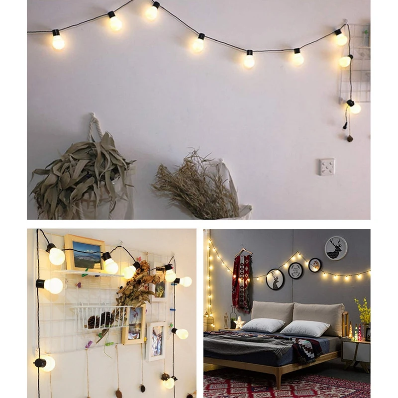 10 LED IP44 Globe Bulb Incandescent Weatherproof Indoor/Outdoor String Lights, EU Plug
10 LED IP44 Globe Bulb Incandescent Weatherproof Indoor/Outdoor String Lights, EU Plug