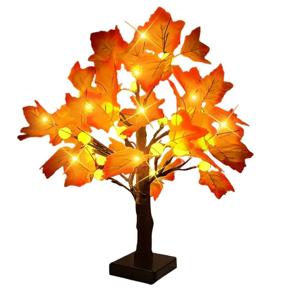 Fall Maple Tree Table Lamp 24 LED Timing Usb Night Light Autum Thanksgiving Day Christmas Desk Lamp Home Bedroom Decoration Gift
Fall Maple Tree Table Lamp 24 LED Timing Usb Night Light Autum Thanksgiving Day Christmas Desk Lamp Home Bedroom Decoration Gift