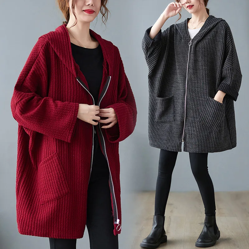 Maternity Women Autumn Winter Oversize Knitted Cardigan Casual Pregnancy Hooded Sweater Zipper Long Sleeve Outerwear
Maternity Women Autumn Winter Oversize Knitted Cardigan Casual Pregnancy Hooded Sweater Zipper Long Sleeve Outerwear