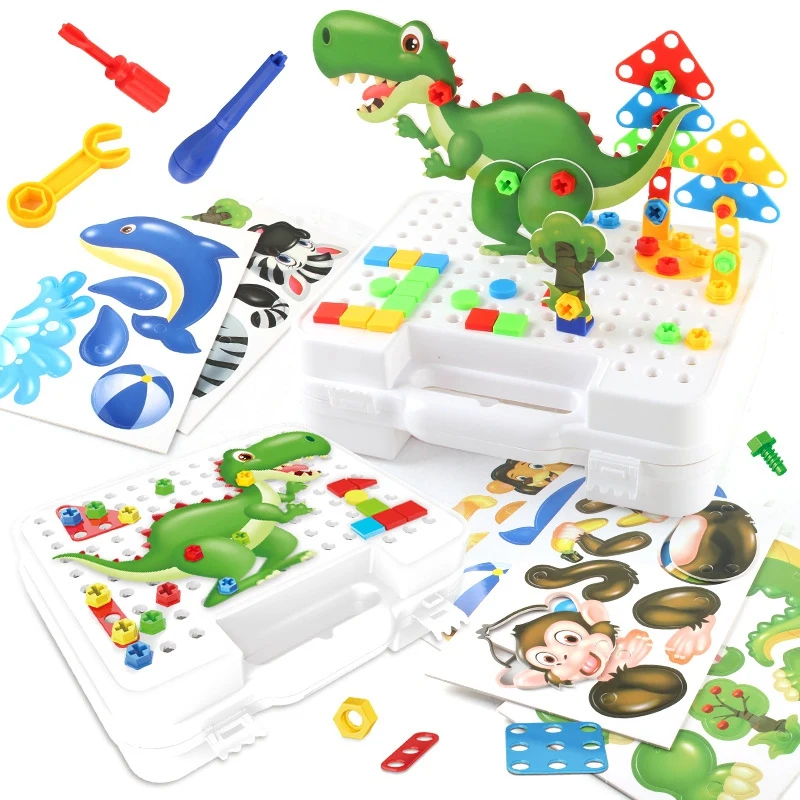 Drill Design Puzzle Construction Toys Screwdriver Tool Building Blocks Take Apart Toy Assembly DIY Playset 2D 3D Animal
Drill Design Puzzle Construction Toys Screwdriver Tool Building Blocks Take Apart Toy Assembly DIY Playset 2D 3D Animal