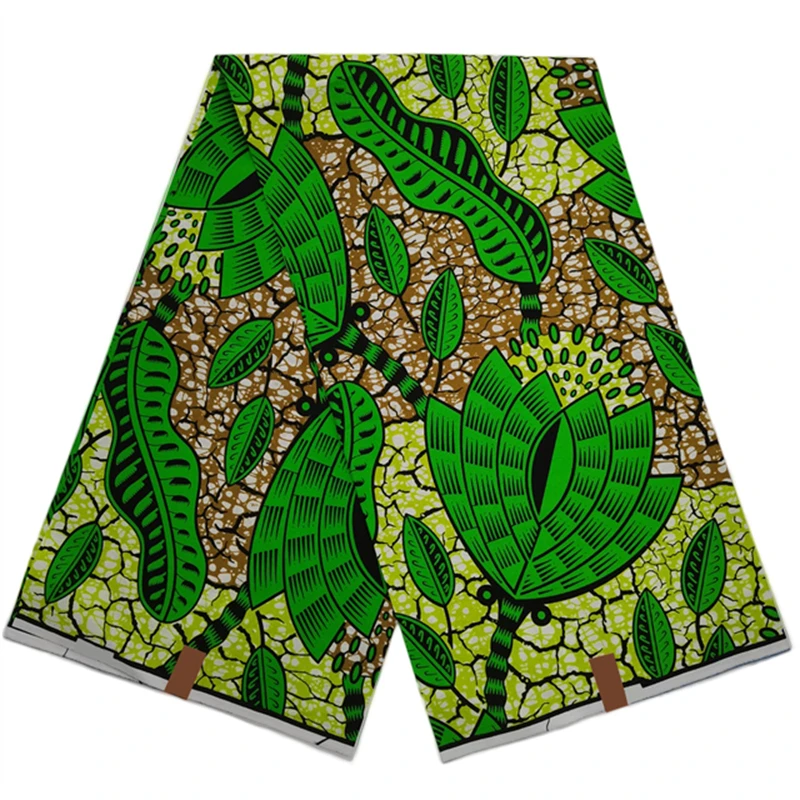 Green Veritable Wax Guaranteed Real High Quality Wax Print Fabric Pagne African Ankara 100% Cotton Fabrics 6 Yards For Garment 
Green Veritable Wax Guaranteed Real High Quality Wax Print Fabric Pagne African Ankara 100% Cotton Fabrics 6 Yards For Garment