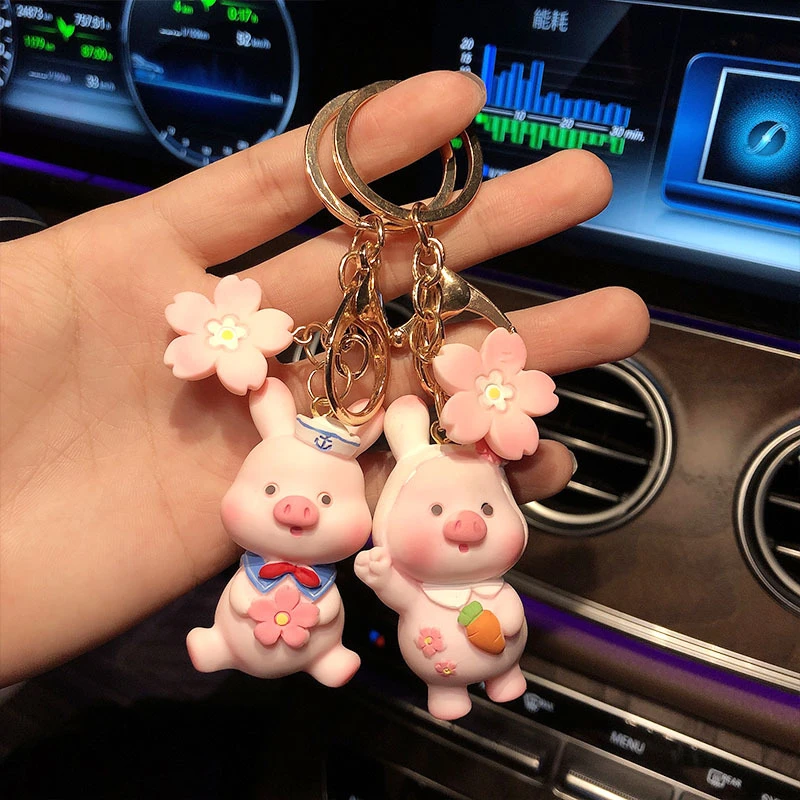 Girly Pink Pig Keychain Charms Bag Backpack Pendant Pet Series Doll Accessories Car Keys Lovely Little Keyring Cherry Blossom
Girly Pink Pig Keychain Charms Bag Backpack Pendant Pet Series Doll Accessories Car Keys Lovely Little Keyring Cherry Blossom