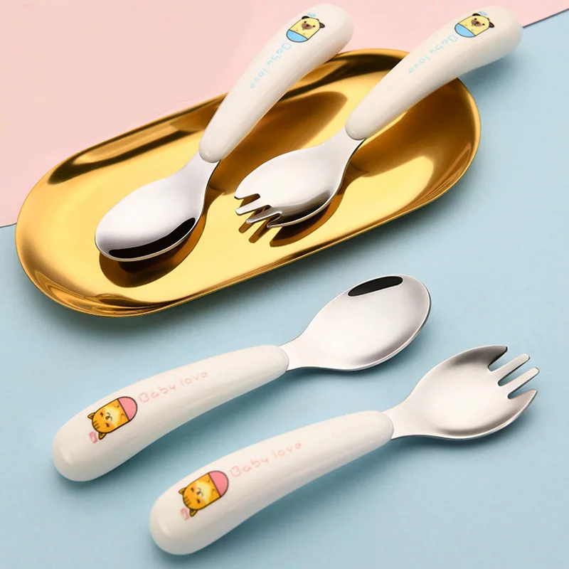 Silicone Stainless Steel Baby Tableware Cutlery Fork Spoon Storage Box Solid Food Training Feeding for Baby Kid Children Gift
Silicone Stainless Steel Baby Tableware Cutlery Fork Spoon Storage Box Solid Food Training Feeding for Baby Kid Children Gift