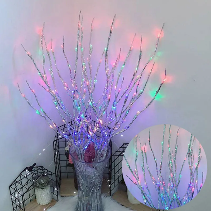Искусственное растение Рождество 20 светодиодов фонарики светильник шение для