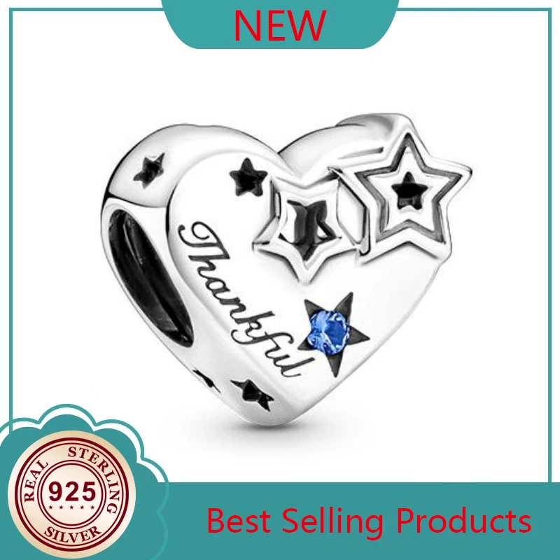 100% 925 Silver New Stars Shine Thanksgiving Heart Beads Suitable For The Original Pandora Bracelet Women's Diy Charm Jewelry
100% 925 Silver New Stars Shine Thanksgiving Heart Beads Suitable For The Original Pandora Bracelet Women's Diy Charm Jewelry