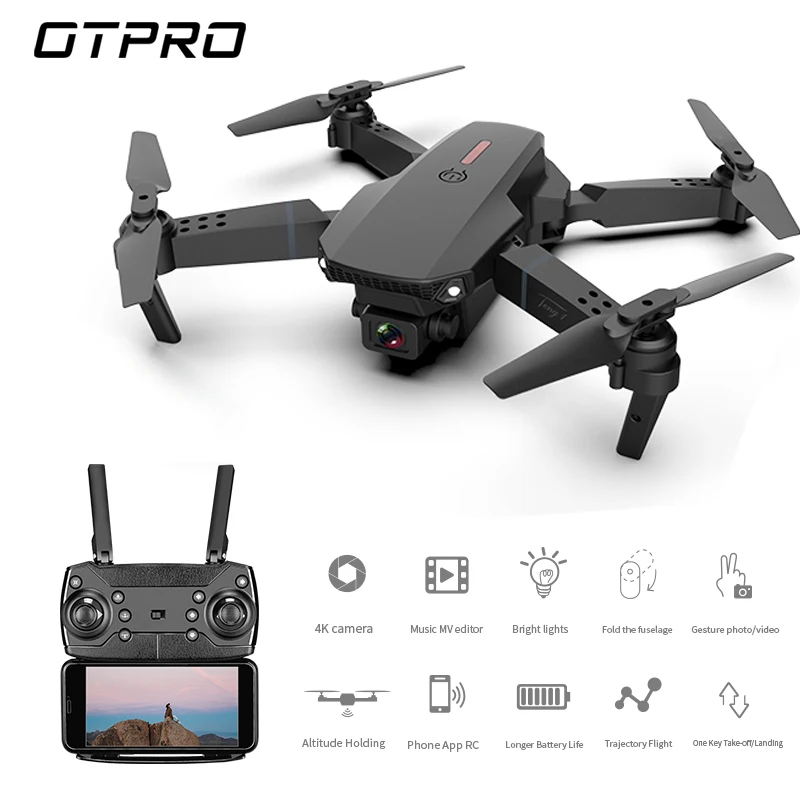 Мини Дрон OTPRO PRO 15 с HD камерой и высоким режимом удержания RC Quadcopter RTF WiFi FPVQuadcopter Follow