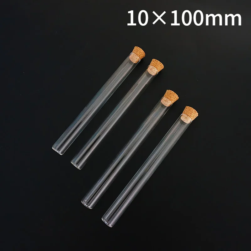 24pcs/lot 10x100mm Flat Bottom Glass Test Tubes with Cork Stopper For Kind Laboratory Experiments And Tests
24pcs/lot 10x100mm Flat Bottom Glass Test Tubes with Cork Stopper For Kind Laboratory Experiments And Tests