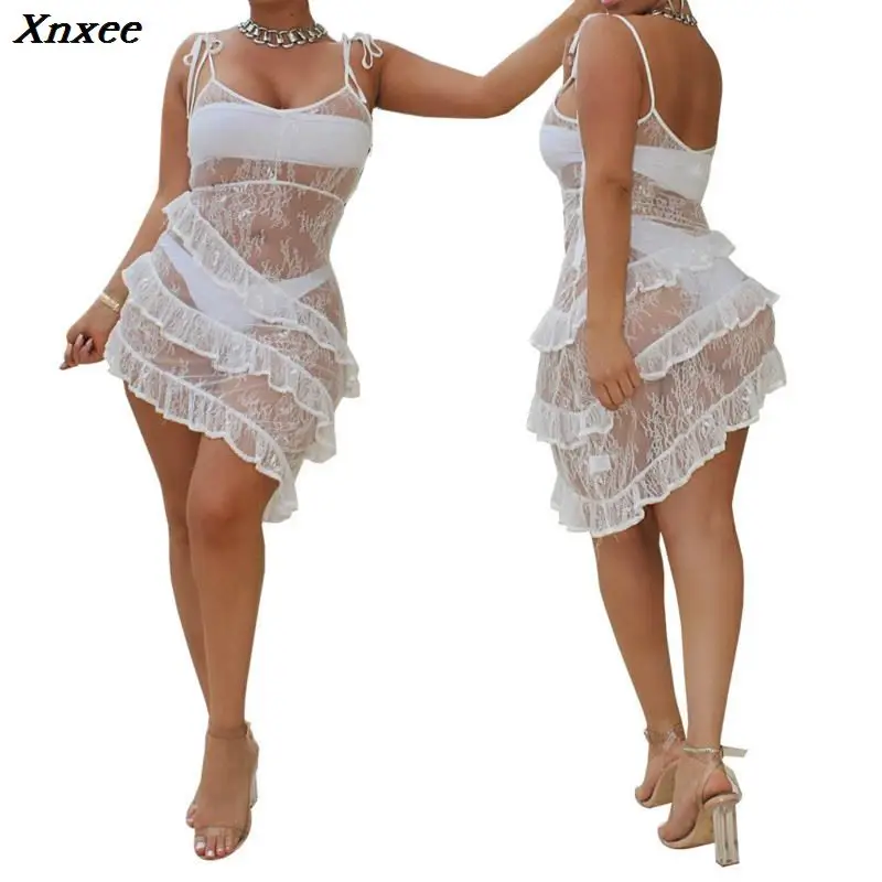 Xnxee black lace sexy transparent dress vestidos sundress fashion dress clothes women vetements suspender dress backless roupas
Xnxee black lace sexy transparent dress vestidos sundress fashion dress clothes women vetements suspender dress backless roupas