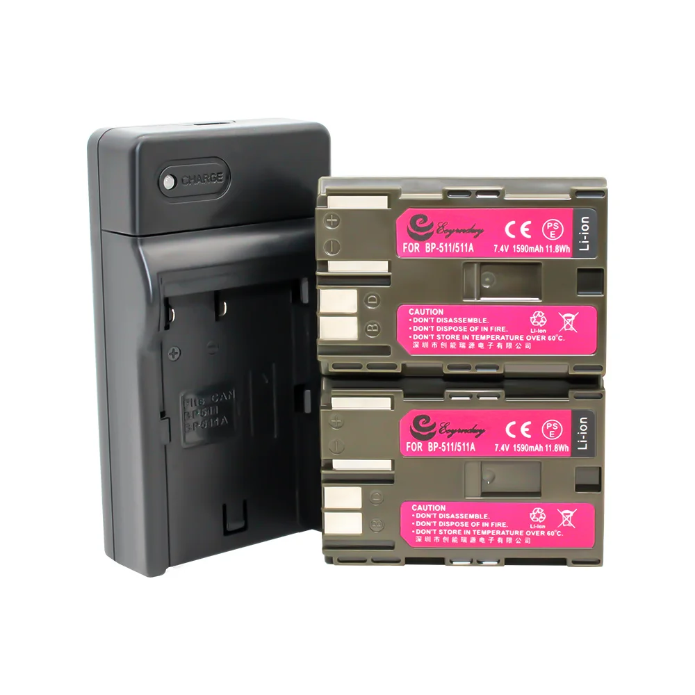 2 шт. литий ионный аккумулятор BP 511A 511 BP511A + 1 зарядное устройство для Canon G6 G5 G3 G2 G1 EOS