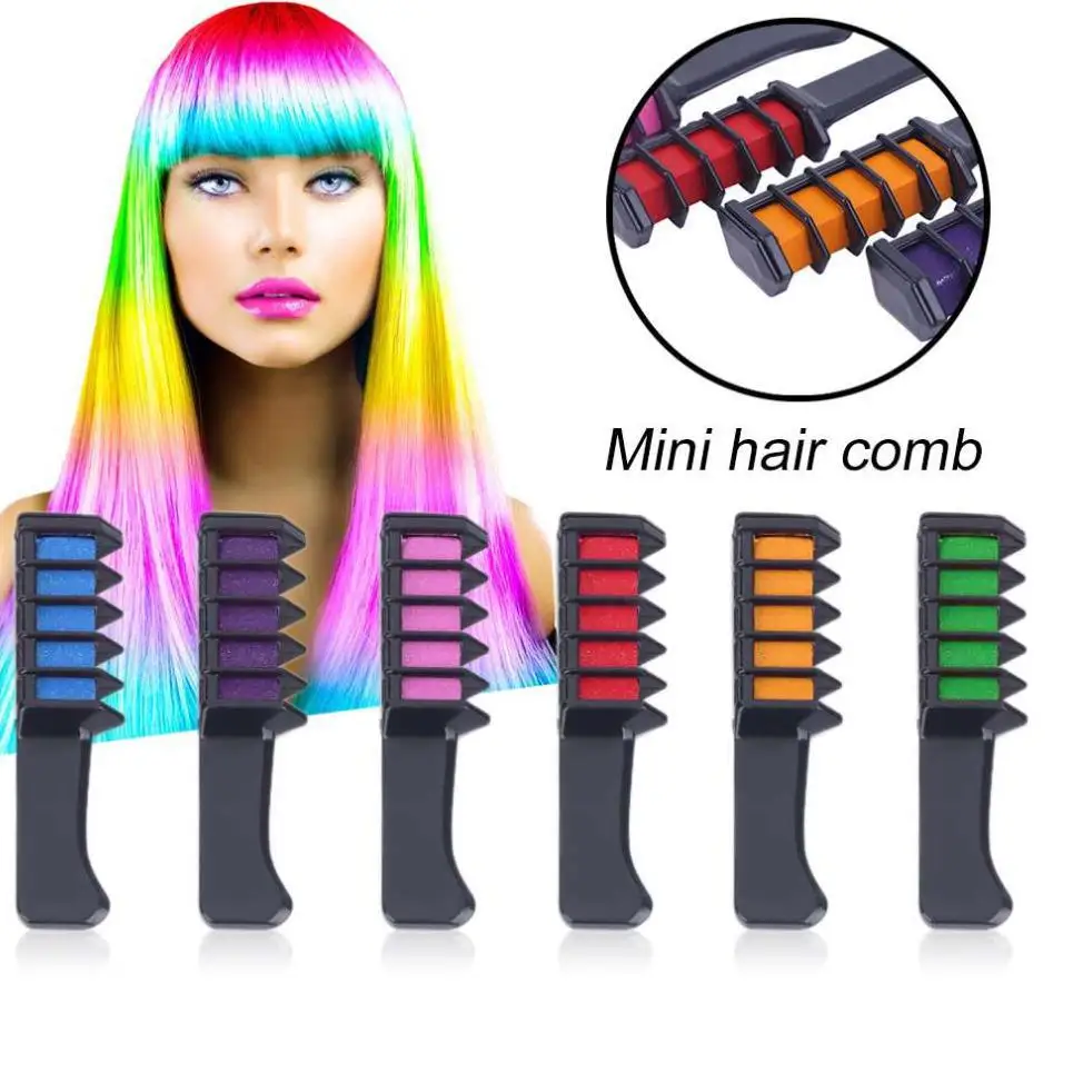6PCS Mini Disposable Personal Salon Use Temporary Hair Dye Comb Professional Crayons for Hair Color Chalk Hair Dyeing Tool paste
6PCS Mini Disposable Personal Salon Use Temporary Hair Dye Comb Professional Crayons for Hair Color Chalk Hair Dyeing Tool paste