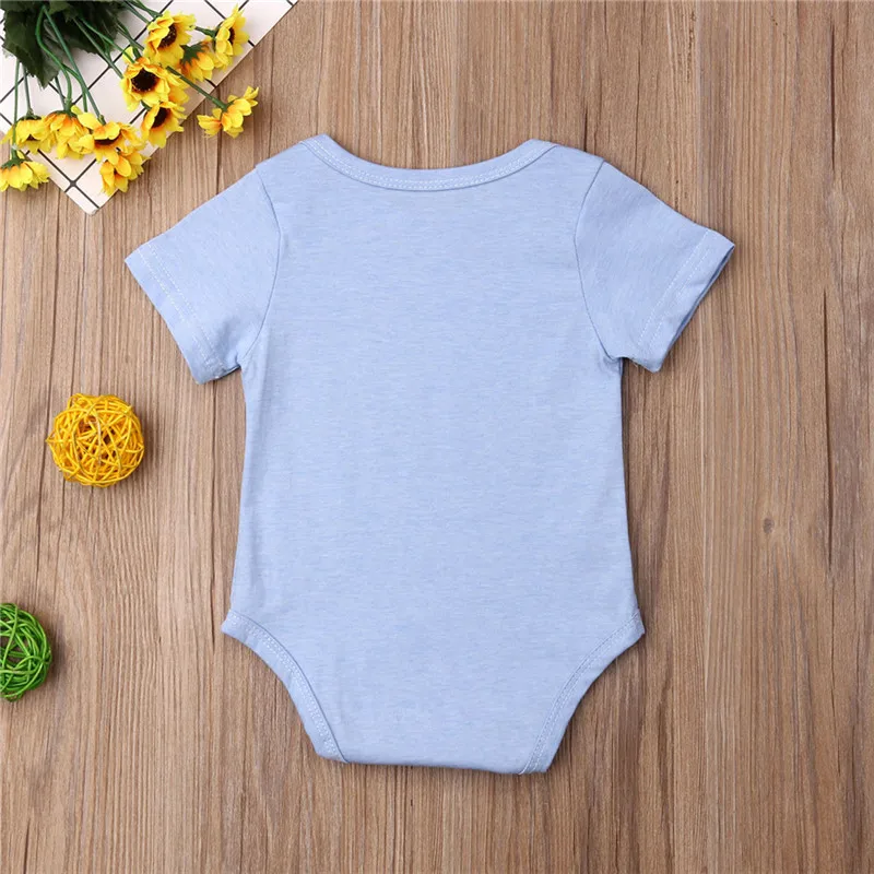 Baby Girl Boy Bodysuits Summer Newborn Baby Clothing Fashion Letter Printed Short Sleeve Sunsuits O-Neck Pullover Bodysuit 0-24M
Baby Girl Boy Bodysuits Summer Newborn Baby Clothing Fashion Letter Printed Short Sleeve Sunsuits O-Neck Pullover Bodysuit 0-24M