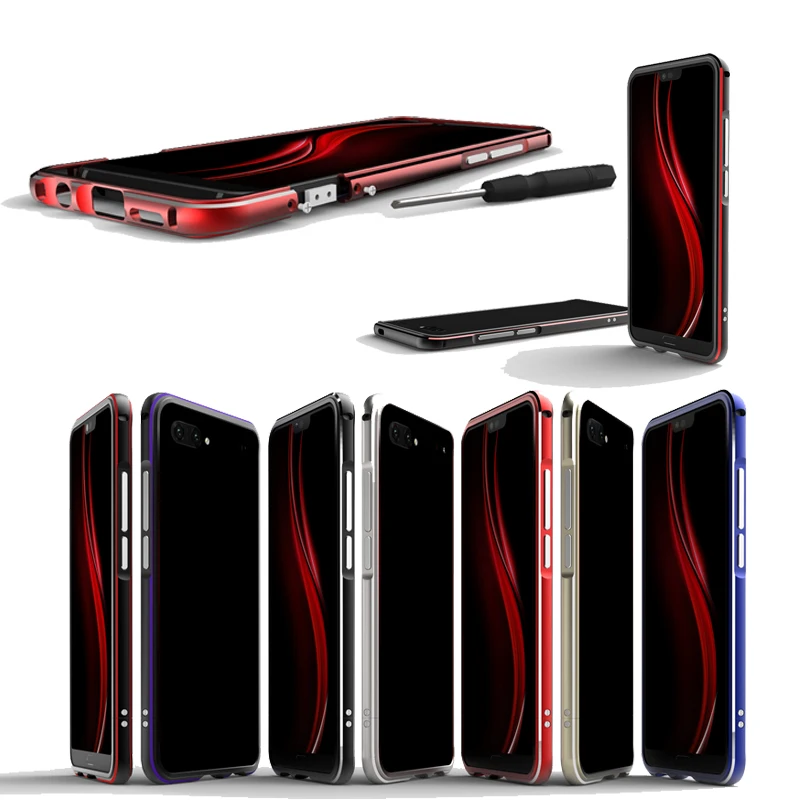 Huawei Honor 10 Бампер Ультра Тонкий блестящий металлический алюминиевый каркас чехол
