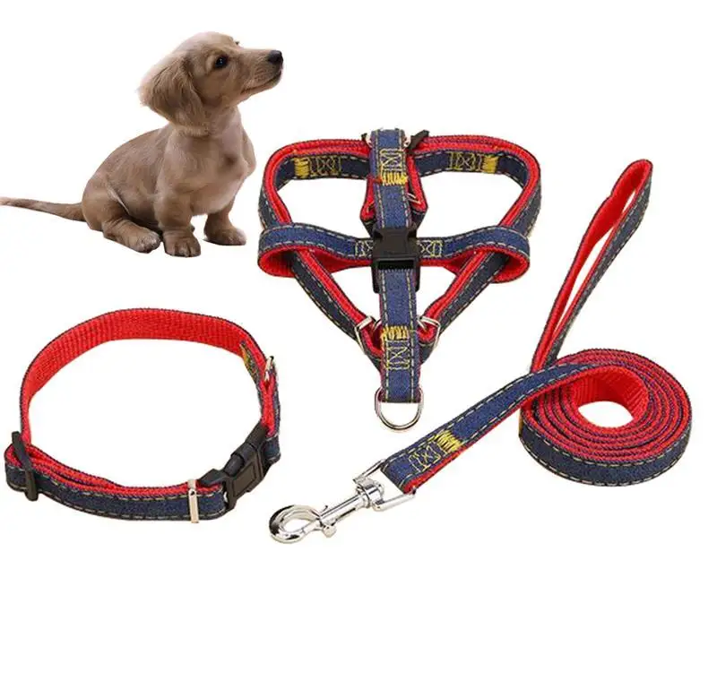 Soft Breathable Denim Dog Harness And Leash Set Puppy Adjustable Dog Leash Lead Harness Belt Traction Rope Dog Accessories
Soft Breathable Denim Dog Harness And Leash Set Puppy Adjustable Dog Leash Lead Harness Belt Traction Rope Dog Accessories