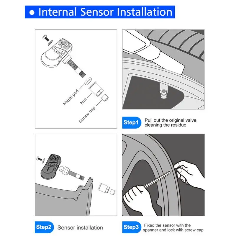 CAREUD U912 Car TPMS Wireless Auto Tire Pressure Monitoring System 4 Internal Anti-theft Sensors For Toyota/Land/Cruiser/Reiz
CAREUD U912 Car TPMS Wireless Auto Tire Pressure Monitoring System 4 Internal Anti-theft Sensors For Toyota/Land/Cruiser/Reiz