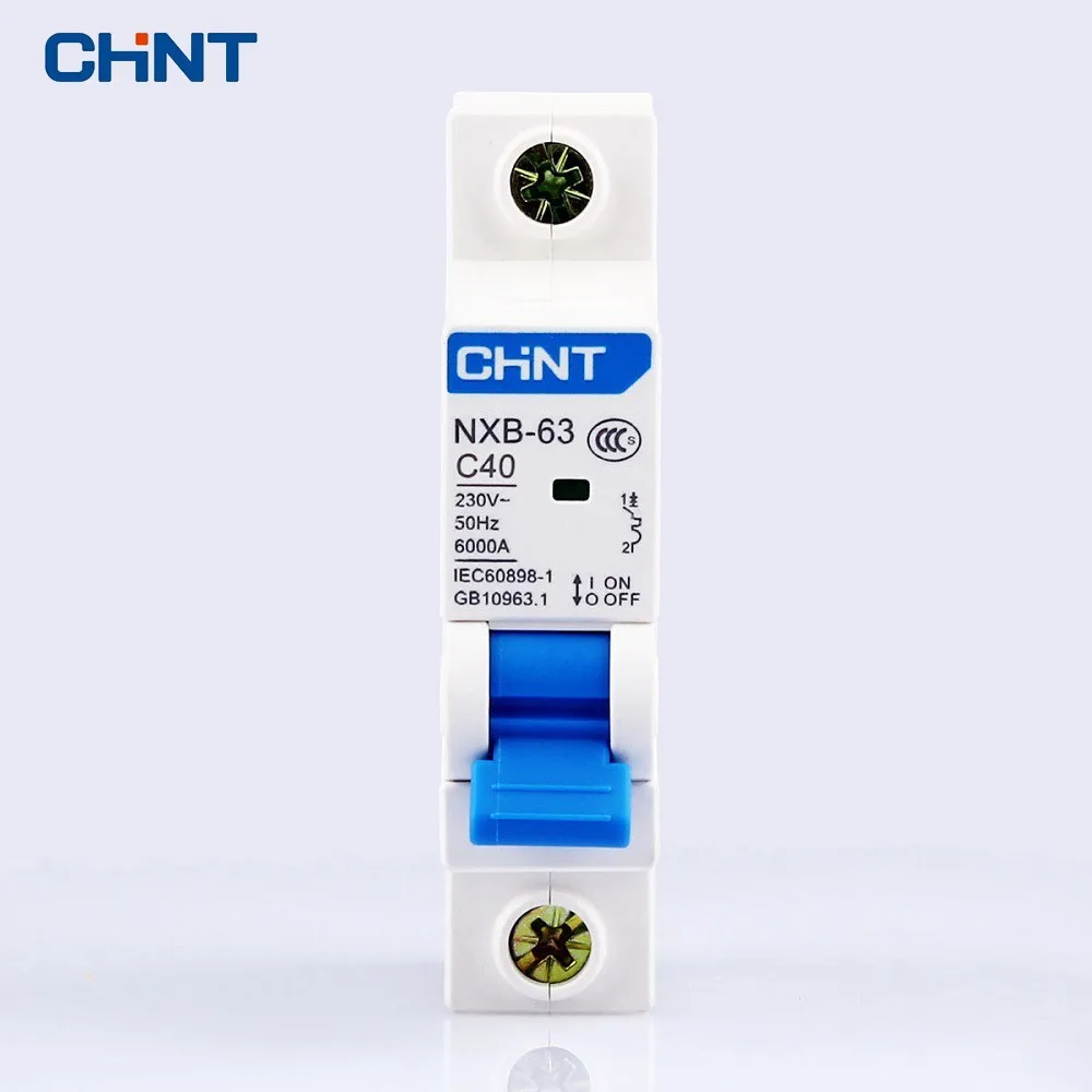 CHINT Miniature Circuit Breaker C Type NXB-63 1P 40A 230V 50HZ Household Air Switch MCB New DZ47
CHINT Miniature Circuit Breaker C Type NXB-63 1P 40A 230V 50HZ Household Air Switch MCB New DZ47