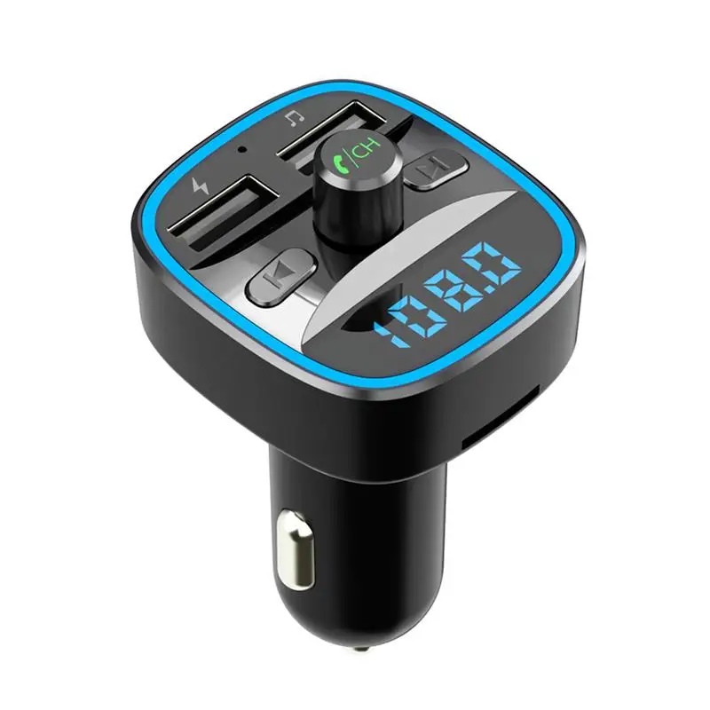 Onever FM модулятор 5V2.4A fm передатчик с двумя usb портами автомобильное зарядное