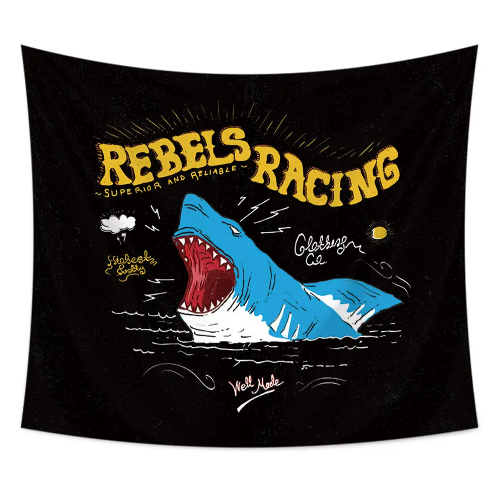 Nordic Dorm Decor Shark Pattern Tapestry Cartoon Animal Printing Wall Hanging for Living Room Beach Blanket Picnic Mat
Nordic Dorm Decor Shark Pattern Tapestry Cartoon Animal Printing Wall Hanging for Living Room Beach Blanket Picnic Mat