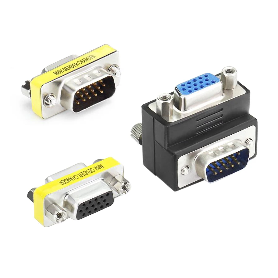 Plug and Play VGA to VGA Adapter Male to Female Connector HD15 VGender Changer Convertor For Laptop PC SVGA Coupler Adaptor
Plug and Play VGA to VGA Adapter Male to Female Connector HD15 VGender Changer Convertor For Laptop PC SVGA Coupler Adaptor