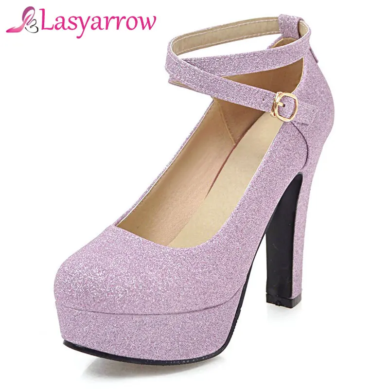Lasyarrow Plus Size Super Thick High Heels Shoes Spring Autumn Pumps Buckle Strap Retro Round Toe Rome Pumps Wedding Shoes Women
Lasyarrow Plus Size Super Thick High Heels Shoes Spring Autumn Pumps Buckle Strap Retro Round Toe Rome Pumps Wedding Shoes Women