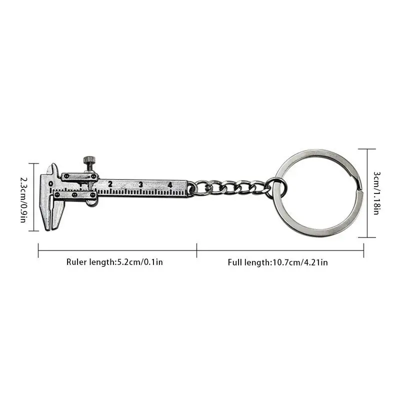 Portable Measuring Gauging Tools Mini Key Ring Calipers Special Simulation Model Slide Ruler Vernier Caliper Key Chain
Portable Measuring Gauging Tools Mini Key Ring Calipers Special Simulation Model Slide Ruler Vernier Caliper Key Chain