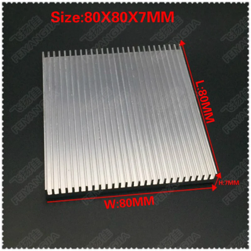 (Free shipping ) 2pcs 80x80x7mm Aluminum Radiator Heat Sink Heatsink LED Amplifier IC Transistor Computer Memory Heatsink
(Free shipping ) 2pcs 80x80x7mm Aluminum Radiator Heat Sink Heatsink LED Amplifier IC Transistor Computer Memory Heatsink