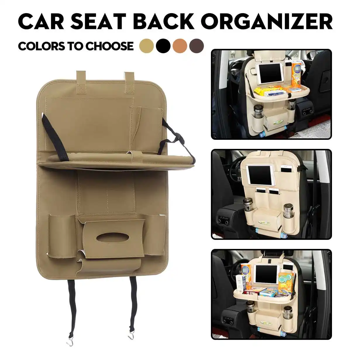 2019 New Car Seat Back Hanging Organizer Bag Universal Auto Pu Leather Pad Cups Storage Holder Bag Foldable Shelf Car Organizer
2019 New Car Seat Back Hanging Organizer Bag Universal Auto Pu Leather Pad Cups Storage Holder Bag Foldable Shelf Car Organizer