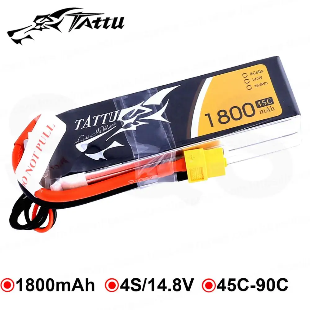 Литий-полимерный аккумулятор Tattu 1800 мАч xt60 разъем 14,8 в Lipo батареи 45C FPV Дрон RC Квадрокоптер вертолет автомобиль для Vortex
Литий-полимерный аккумулятор Tattu 1800 мАч xt60 разъем 14,8 в Lipo батареи 45C FPV Дрон RC Квадрокоптер вертолет автомобиль для Vortex