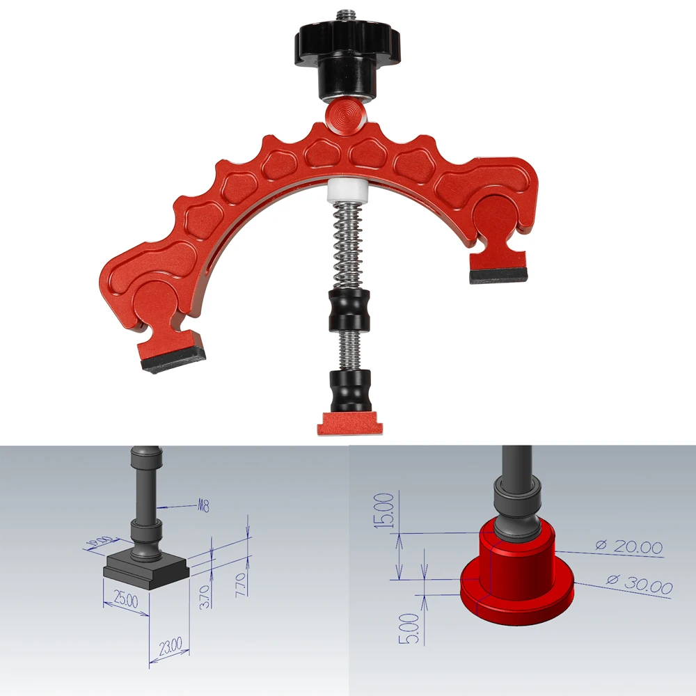 Pure Aluminum Alloy Adjustable Press Plate Sliding Chute Holder Woodworking Tools
Pure Aluminum Alloy Adjustable Press Plate Sliding Chute Holder Woodworking Tools