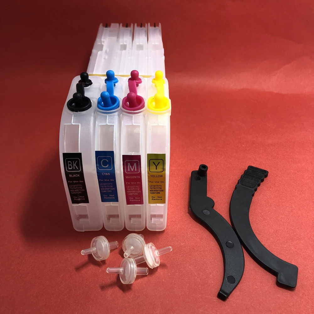 Empty Long Refillable ink cartridge LC12 LC17 LC71 LC73 LC75 LC77 LC79 LC400 LC450 LC1220 LC1240 LC1280 LC40 for Brother Printer
Empty Long Refillable ink cartridge LC12 LC17 LC71 LC73 LC75 LC77 LC79 LC400 LC450 LC1220 LC1240 LC1280 LC40 for Brother Printer