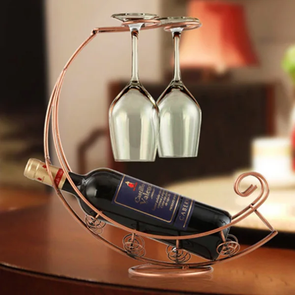 Ретро держатель для винных бутылок стойка шампанского стеклянный стаканов