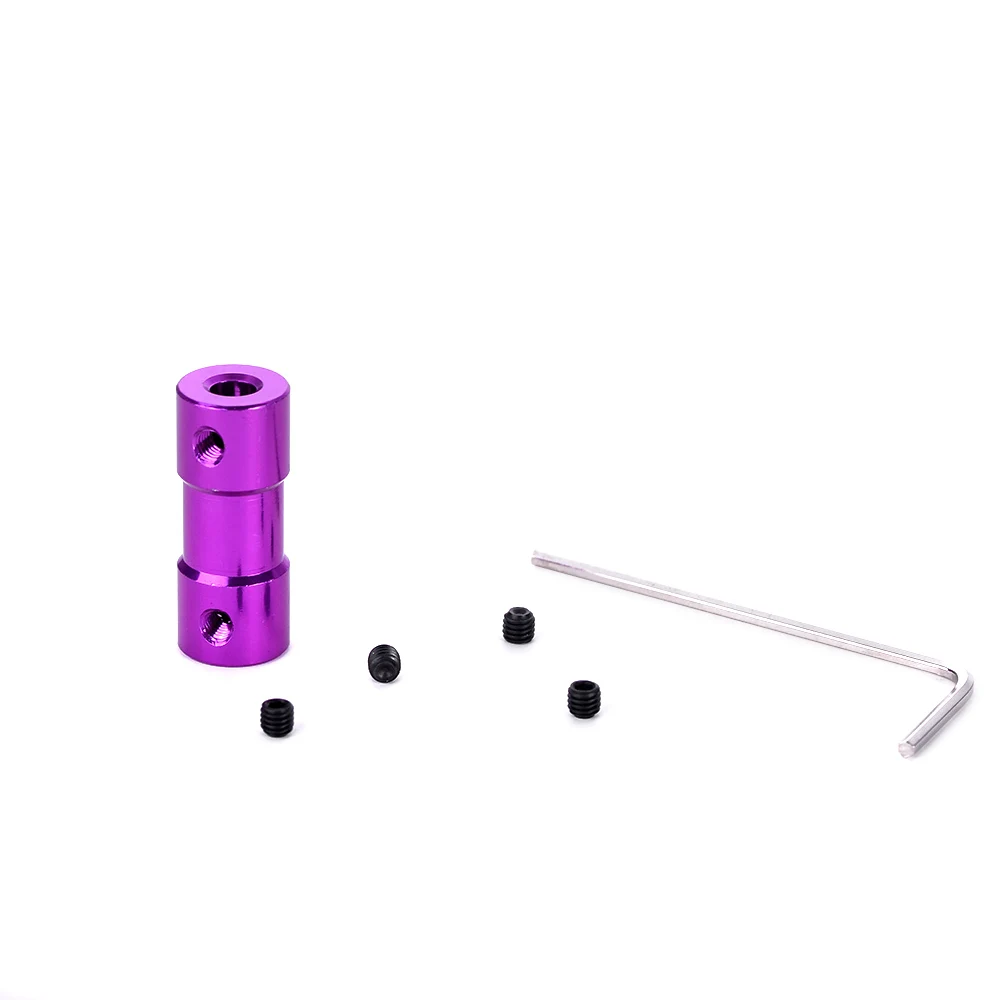 High Quality 1pcs Aluminum Alloy Purple Coupler Coupling Dia 2.3/3.17/4mm Motor Shaft for Connecting the Driving Shaft
High Quality 1pcs Aluminum Alloy Purple Coupler Coupling Dia 2.3/3.17/4mm Motor Shaft for Connecting the Driving Shaft