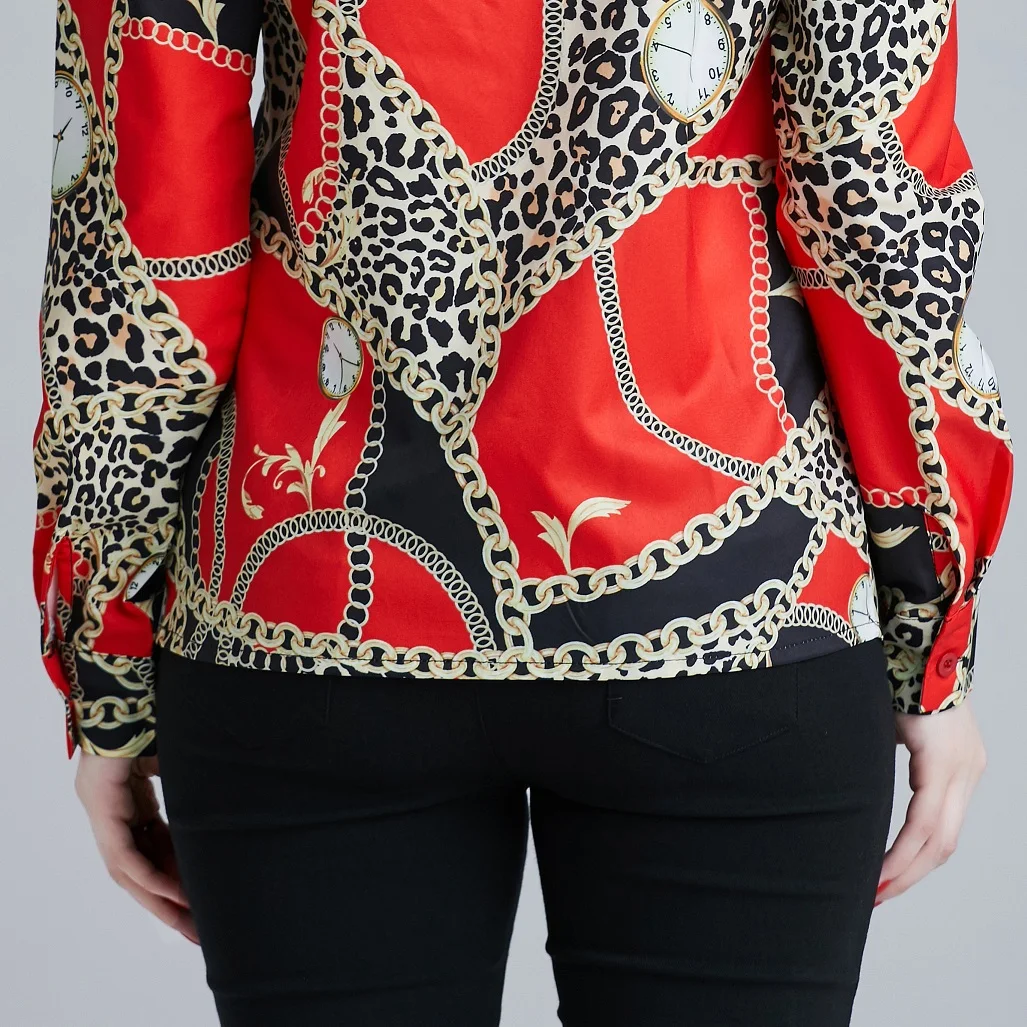 Runway Designer Woman leopard Print Long Sleeve Satin Blouses Shirts Women Casual Shirts Tops Mujer Blusa Chemisier
Runway Designer Woman leopard Print Long Sleeve Satin Blouses Shirts Women Casual Shirts Tops Mujer Blusa Chemisier