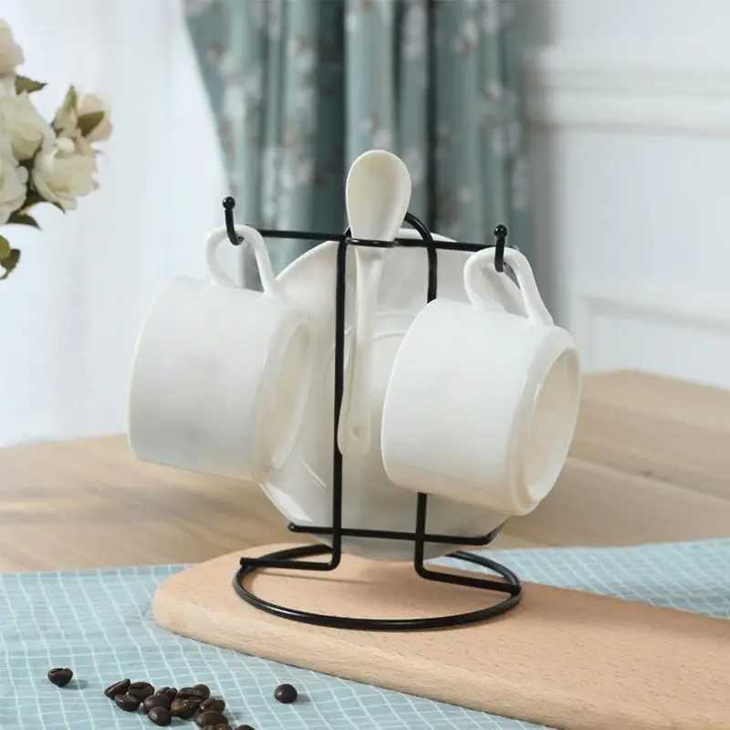 Multiple Hooks Mug Holder Innovative Glass Cup Rack Tea Black Coffee Anti-Rust Coated Steel Display Stand
Multiple Hooks Mug Holder Innovative Glass Cup Rack Tea Black Coffee Anti-Rust Coated Steel Display Stand