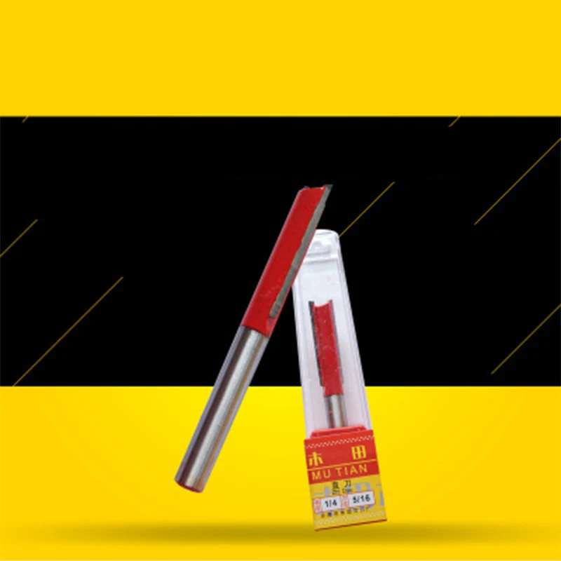 Профессиональный 1/4x 3/8x50 длинный прямой фреза 2 Флейта 1/4 ''хвостовик