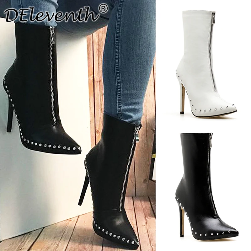 2019 Punk Rivets Studded Ankle Boots Shoes Woman Summer Riding Shoes Sexy Pointed toe in Front Zipper Metal Decoration
2019 Punk Rivets Studded Ankle Boots Shoes Woman Summer Riding Shoes Sexy Pointed toe in Front Zipper Metal Decoration