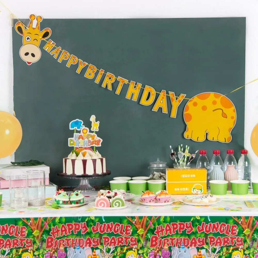 Jungle Birthday Party Decorations Giraffe hanging Banner Jungle Animal backdrop Decorations Safari Kids Birthday Party Decor
Jungle Birthday Party Decorations Giraffe hanging Banner Jungle Animal backdrop Decorations Safari Kids Birthday Party Decor