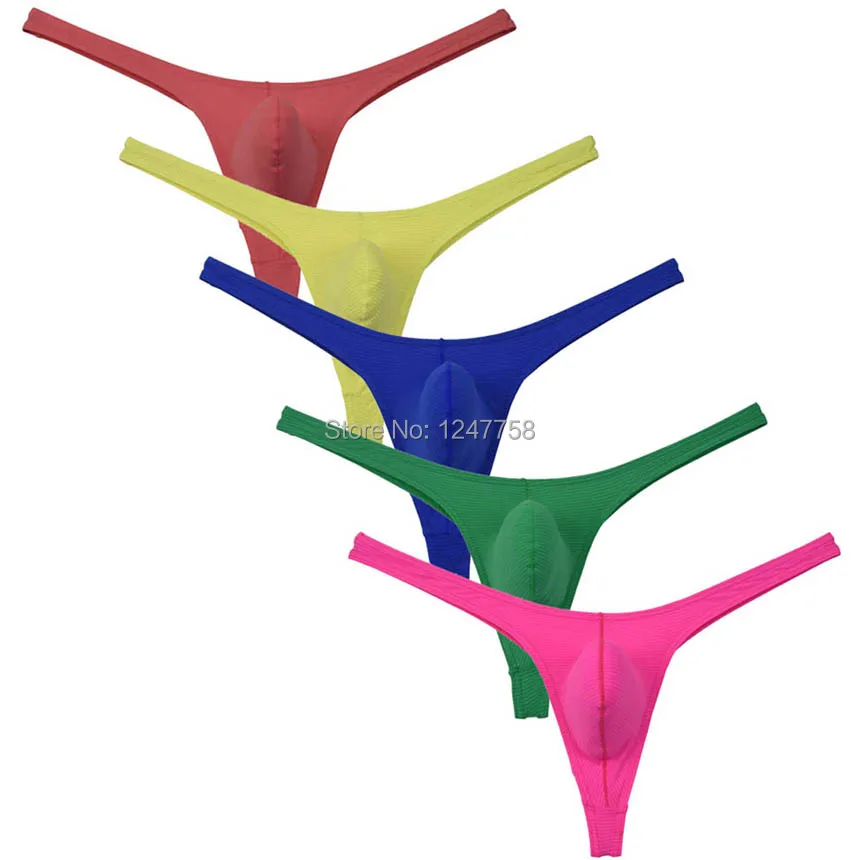 Sexy Men's Bulge Pouch Stripe T-Back Micro Fabric Stretch Thong Underwear Thin Tangas
Sexy Men's Bulge Pouch Stripe T-Back Micro Fabric Stretch Thong Underwear Thin Tangas