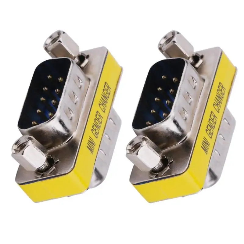ALLOYSEED 2pcs DB9 9 Pin VGA Mini Femal Male Plug Gender Changer Convertor Adapter Connector
ALLOYSEED 2pcs DB9 9 Pin VGA Mini Femal Male Plug Gender Changer Convertor Adapter Connector