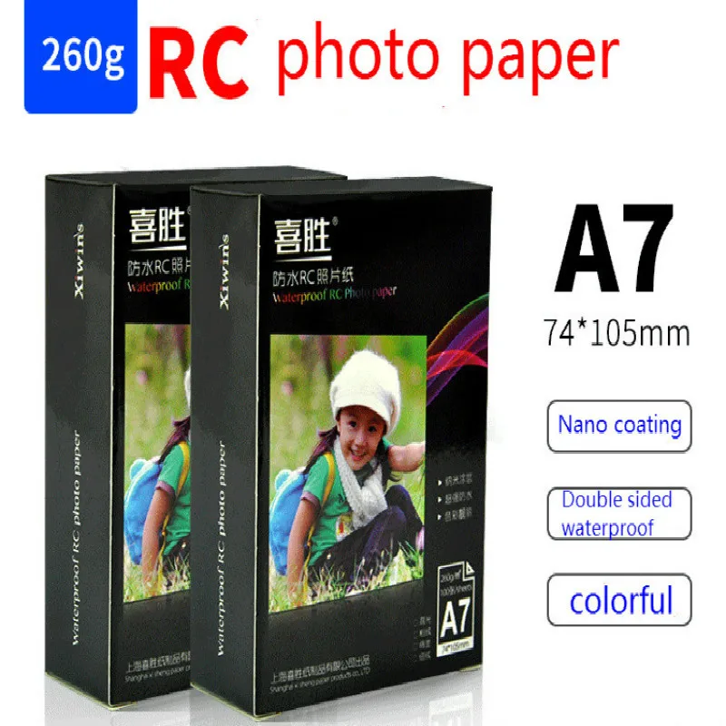 20 100 шт. 5/6/7/8/8 дюймов A4 200 г глянцевый фотопринтер бумага с цветным покрытием для