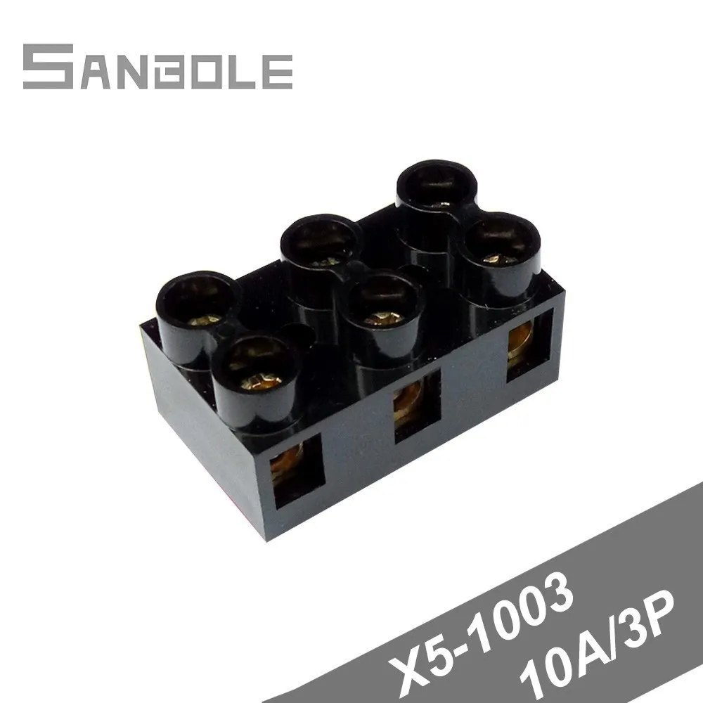 Fixed Type Base Connection X5-1003(JX5-1003) 10A/3P 600V Terminal Block Connection Black Dual Row (50PCS)
Fixed Type Base Connection X5-1003(JX5-1003) 10A/3P 600V Terminal Block Connection Black Dual Row (50PCS)
