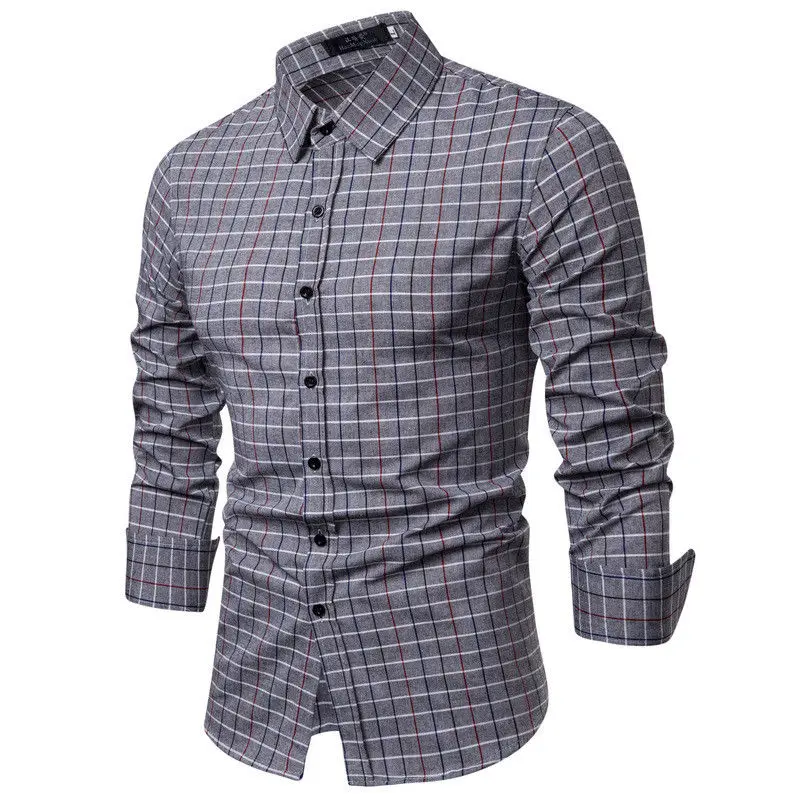 Shirts 2019 New Brand Men Plaid Luxury Stylish Slim Fit Springs Button Long Sleeve Casual Formal Dress Shirts
Shirts 2019 New Brand Men Plaid Luxury Stylish Slim Fit Springs Button Long Sleeve Casual Formal Dress Shirts