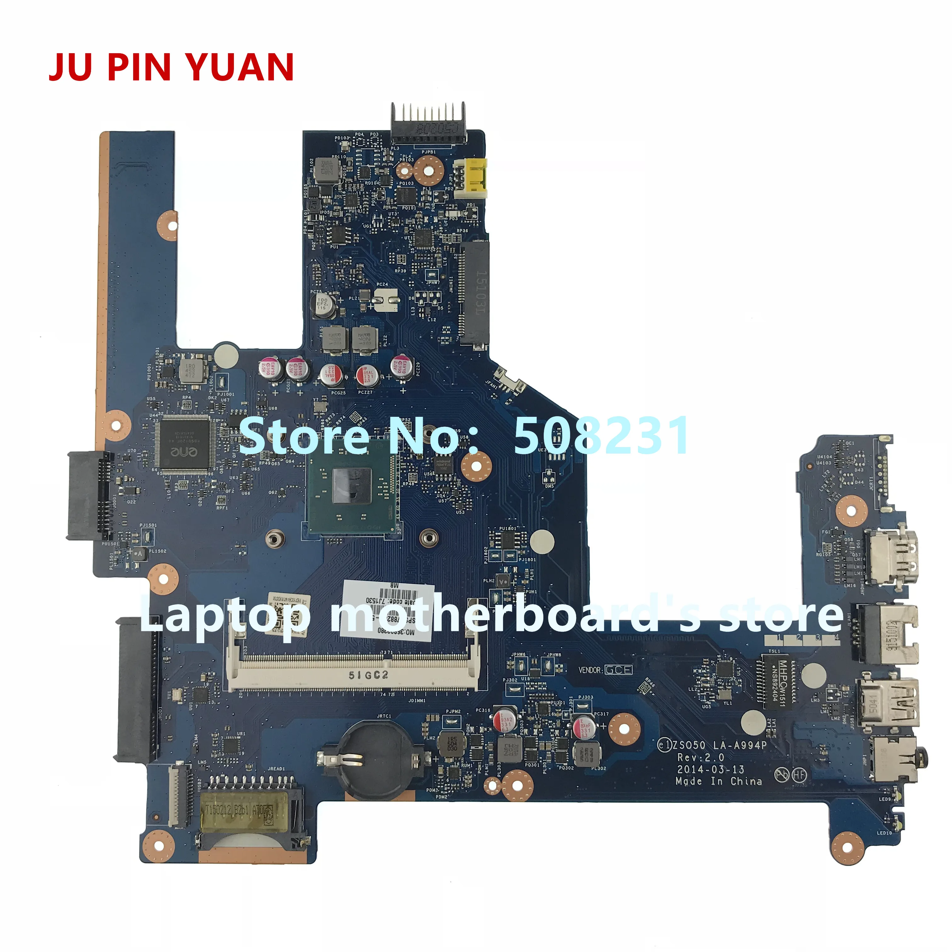 Материнская плата ZSO50 для ноутбука HP 788289 G3 15-R 15T-R, 501-788289, полностью протестированная
Материнская плата ZSO50 для ноутбука HP 788289 G3 15-R 15T-R, 501-788289, полностью протестированная