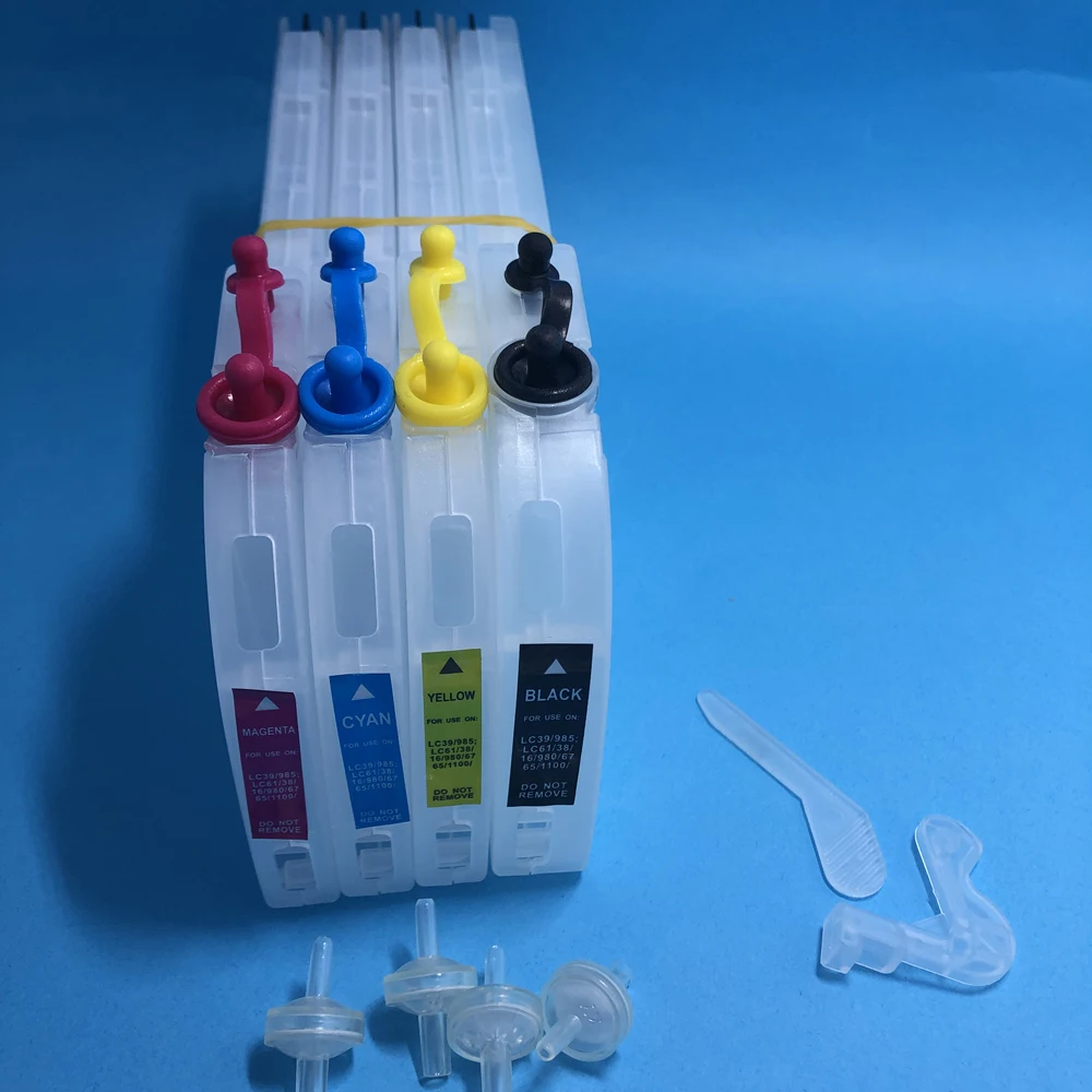 YOTAT Refillable ink cartridge LC11 LC39 LC985 LC61 LC38 LC16 LC980 LC67 LC65 LC1100 for Brother DCP-J315W DCP-J515W MFC-J265W
YOTAT Refillable ink cartridge LC11 LC39 LC985 LC61 LC38 LC16 LC980 LC67 LC65 LC1100 for Brother DCP-J315W DCP-J515W MFC-J265W