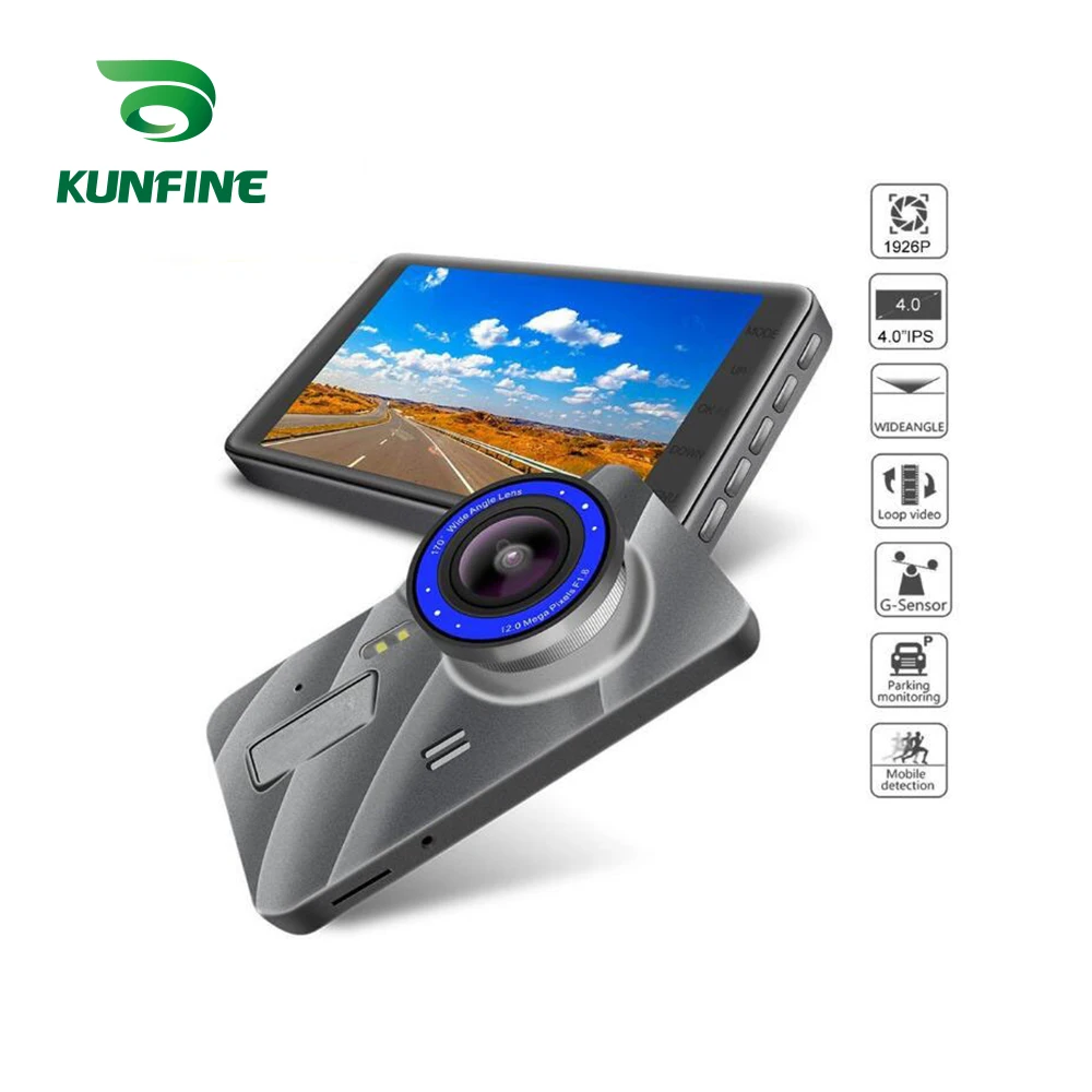 KUNFINE 4"FULL HD 1080P Recording Dash Cam Car DVR Rear View Camera Video Recorder Dual Cameras Recording Wide Angle 170
KUNFINE 4"FULL HD 1080P Recording Dash Cam Car DVR Rear View Camera Video Recorder Dual Cameras Recording Wide Angle 170