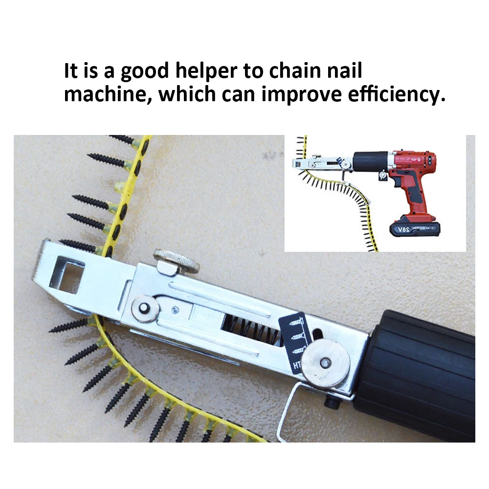 Automatic Multifunctional Handheld Electric Drill Nozzle Adapter Nail Exit Bracket and Nails Kit Household Tools Set
Automatic Multifunctional Handheld Electric Drill Nozzle Adapter Nail Exit Bracket and Nails Kit Household Tools Set